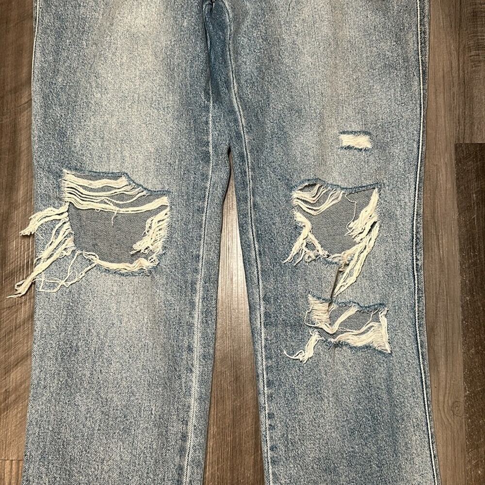 Flying Monkey Super High Rise Vintage Frayed Hem Jeans - 26 - Picture 4 of 7